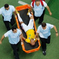 neymar lesionado brasil 2014