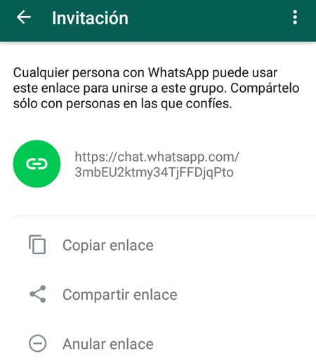 Enlace de Invitación a Grupos de Whatsapp